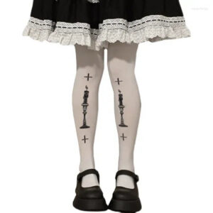 Women Socks Lolita Women's Spring And Summer Veet Printed Pantyhose Sweet Japanese Girl Wear Tight Body Leggings
