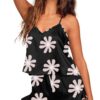 259f3fb8020d8eee Ekouaer Women Silk Ruffle Pamas Camisole Set