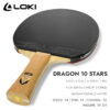 25b39c6d6b44eb26 LOKI DRAGON Series Table Tennis Racket Professional Offensive Ping Pong Racket Paddle Bat 5 Wood 2 Carbon 6/7/8/9/10 Stars