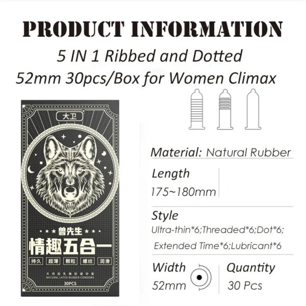 25c292c897b9e8db 30Pcs/Box Ultra Thin Natural Rubber Condomes for Man Ultra Sensitive Lubricated Latex Climax Control Condom Adult Sex Tools 52mm