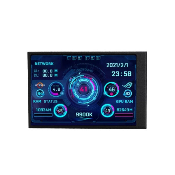 25c8b76fe219247c New 3.5 Inch IPS TYPE-C Secondary Screen Computer CPU GPU RAM HDD MonitorUSB Display For Freely AIDA64
