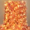 Sunm Boutique 8-Pack 47.2 Ft Artificial Cherry Blossom Garland Cherry Blossom Hanging Vine with 65.6 Ft Long 160 LED String Lights Silk Sakura Vines Garland for Wedding Party Home Decor, Pink