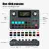 Audio Mixer, Live Sound Card with DJ Mixer Effects & Voice Changer, Sound Board with RGB, Music Recording Equipment