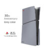 Limited Edition Grey Custom Replacement Faceplates with Skin &30th Anniversary Sticker ABS Cover Shell For PS5 Slim Console