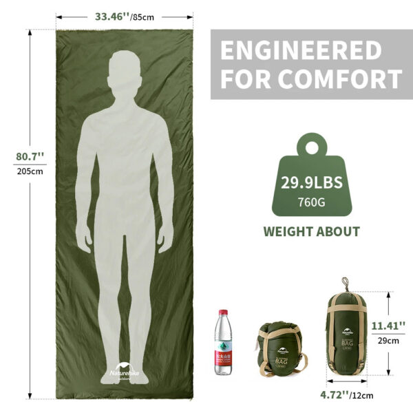25e50f7eb233a7f8 Naturehike lw180 Sleeping Bag Ultralight Cotton Sleeping Bag Spring Summer Sleeping Bag Outdoor Hiking Camping Sleeping Bag