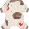 Unicorn Fuzzy Dog Pajamas, Dog Winter Clothes for Small Dogs Girl Boy, Pet Onesie with Feet, Cat Outfit, Light Blue, Small