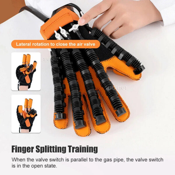 25eea7ac93d19297 Heated Rehabilitation Robot Gloves Hemiplegia Stroke Physiotherapy Training Device Finger & Hand Function Workout Recovery Tool