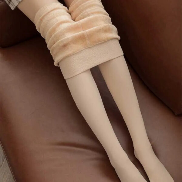 25f31ef310049752 200g Thick Warm Tights For Winter Women Pantyhose Fleece Lined Thermal Stockings Unbreakable Seamless Leggings Girl Black Khaki 211204