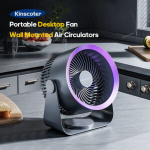 25f56d1b90b37c2e KINSCOTER Multifunctional Electric Circulator Wireless Portable Home Quiet Ventilator Desktop Wall Ceig Fan Air Cooler