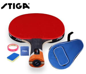 2605af215515468c Original Stiga 6 stars Table tennis racket Ddouble Pimples-in rubber Ping Pong Racket tenis de mesa table tennis with cover