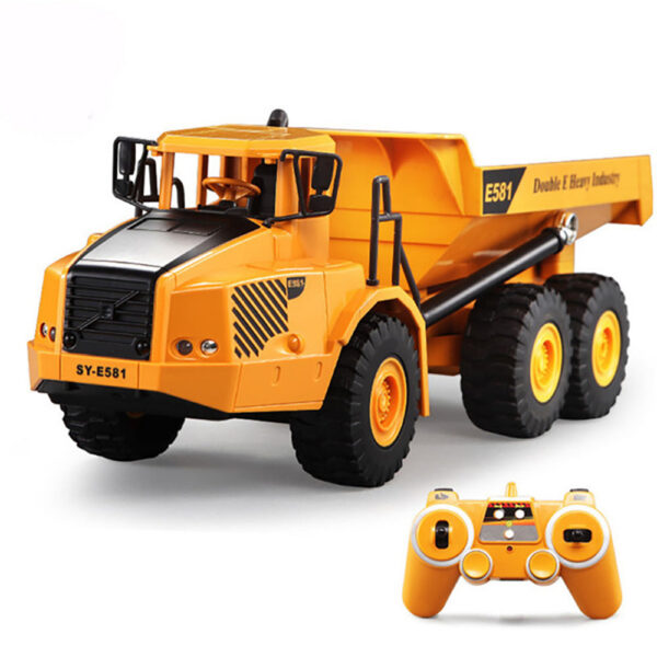 2606455c9327e915 Double E 1/26 RC Truck Dumper Caterpillar Tractor 2.4Ghz Radio Controlled Car Model Engineering Vehicle Excavator Toys For Boys