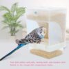 261bbda52aaa021e Rypet No-Mess Bird Feeder - Parrot Integrated Automatic Feeder for Small to Medium Birds