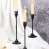 261e202ef98aa6a7 3Pcs/Set European Style Metal Holders Fashion Wedding Table Candle Stand Exquisite Candlestick Christmas Tabl