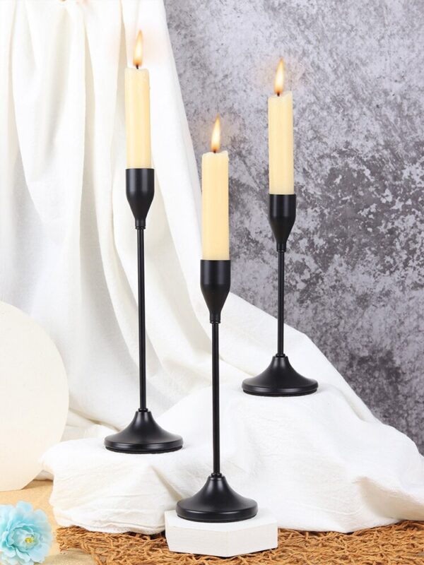 261e202ef98aa6a7 3Pcs/Set European Style Metal Holders Fashion Wedding Table Candle Stand Exquisite Candlestick Christmas Tabl