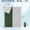 Bessport Lightweight Sleeping Bag, Ultralight Backpacking Sleeping Bag, 3 Season Waterproof for Adults Kids, Outdoor, Hiking, Camping