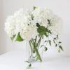 2641cc4c9d25c218 3PCS 22 inch Lifelike Artificial Hydrangea Large Real Touch Flowers Artificial Flowers Dry Flowers Outdoor Wedding Christmas Office Family Party Living Room Table Decoration (White)