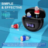aid Seniors, rechargeable in-ear aids, sound controller for adults hearing loss, Hearing Aid with Charging Case