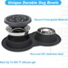 264c269988b9b876 BurgeonNest Dog Bowl Slow Feeder,4 in 1 Dog Food and Water Bowl with Stand Slow Down Eating Dog Puzzle Bowl Set with Non-Skid Silicone Mat for Small Medium Dogs