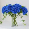 26630bb7991dcc9f 3PCS 22 inch Realistic Artificial Hydrangea Large Real Touch Flowers Artificial Flowers Dry Flowers Outdoor Wedding Christmas Office Family Party Living Room Table Decoration (Blue)