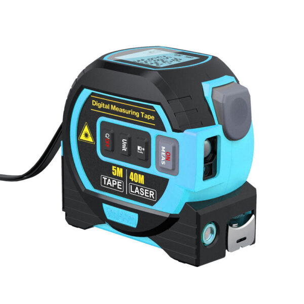 26721ae4de522298 3 in 1 Laser Rangefinder 5m Tape Measure Ruler LCD Display with Backlight Distance Meter Building Measurement Device