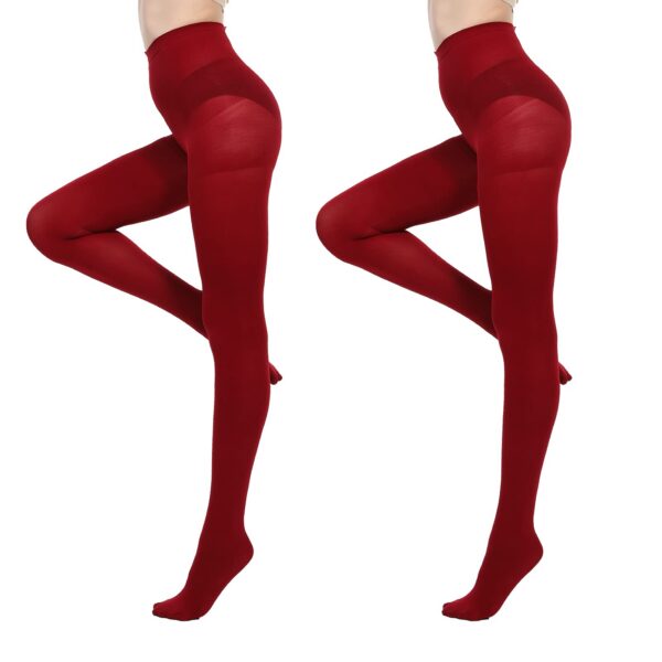 2673565352087ea6 MANZI Run Resistant Control Top Panty Hose Opaque Tights
