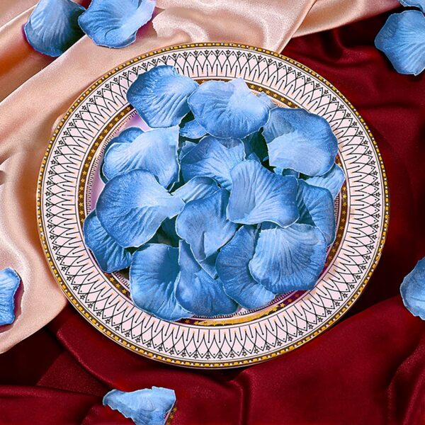 1000 Pcs Artificial Silk Rose Petals Decoration Wedding Party Turquoise Blue