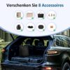 267909dcba1f2663 AKUDY Selbstaufblasendes Auto Luftmatratze mit Integriertem Elektropump| Mit 2 Kopfkissen | Auto Luftmatratze Geeignet für SUV, Camping Zel
