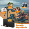 SIHUADON D808 AM/FM/SW/MW SSB AIR RDS Full Band Portable with Multifunction Deep Sound Stereo Rechargeable Radio Receiver