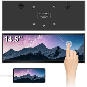 12.3 /14.5 inch Toucreen Monitor HDMI & Type C 1920x720/2.5K IPS LCD Bar Computer Temp Display Widescreen