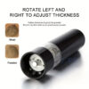 26907a83504b6f7d Automatic Electric Pepper Grinder Salt Mill-Adjustable Spice Crusher Forkitchen Gadgets And Supplies-Reusable