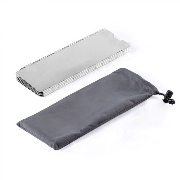 2692d4aee1110d71 Ultralight Outdoor 10 Plates Shield Camping Stoves Windshield Foldable Gas Cookers Wind Deflectors Stove