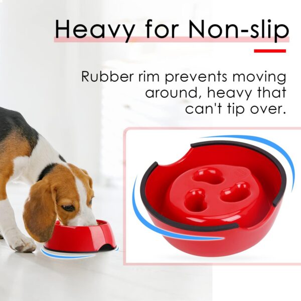 Super Design Slow Feeder Dog Bowl, 1 Cup, Nonslip, Heat-Resistant, Sturdy, Suitable for Small to Medium Sized Dogs
