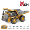 1:24 9CH RC Alloy Dump Truck Engineering Vehicle Forklift Heavy Excavator Remote Control Car Toys for Boys Children's Gifts