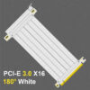 MZX PCI-E 4.0 3.0 X16 Riser Cable 90° 180° Mount Video Graphics Card Extension Shielded Flexible GPU Cord ITX Computer Connector