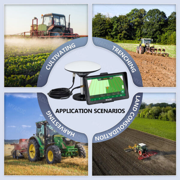 7 Inch Navigator High Precision Agricultural Tractor GPS Navigation System