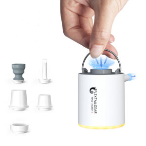 FLEXTAILGEAR TINY PUMP X - Portable Camping Pump with 1300mAh Battery Rechargeable for Pool ats Air Mattress Vacuum Bags