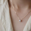 26c94accb663087e Jkeli S Pure sier gold pendant Multi-functional single diamond with six claws Zircon necklace for women gift