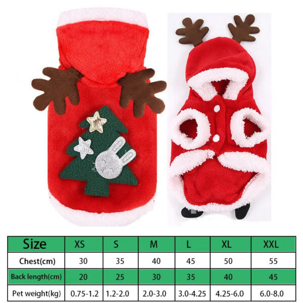 26d6829d838fe7cf Christmas Clothes Winter Warm Soft Fleece Dog Sweater Clothing for Dogs Puppy Cat Chihuahua Costume Coat Pet Supplies