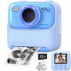 Upgrade Kids Instant 1080P HD Dual Lens Selfie Digital Camera for Girls Boys Christmas Birthday Gifts Toys With 32G Print