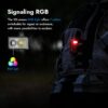 WUBEN G5 Rechargeable EDC Flashlight, 400 Lumens Dual Light Sources Mini Flashlight with RGB Light, Portable Pocket Flashlights