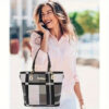 26e0849c1b02055f 6-Pcs Womens Handbags Tote Bags Shoulder Bag Leather Purses Satchel Bag Top-Handle Handbag Crossbody Bag Wallet Clutch