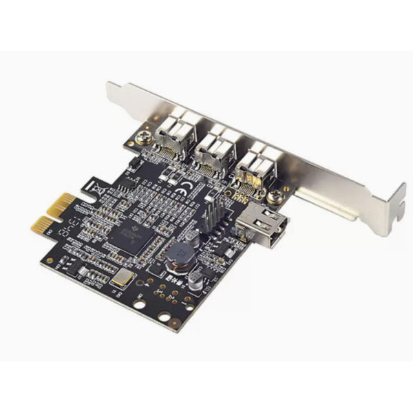 26e40a1b8af5e097 PCIE Combo 3x 1394b Firewire Ports PCI-Express Controller Card, 1394 card TI Chipset 1 port internal 1394B 9pin