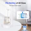 Desktop Bottle Dispenser Automatic Smart Electric Water Dispensers for 5 Gallon & Universal Bottles USB Charging 7 Levels