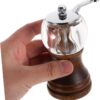 HANABASS Pfefferschleifer Kaffee Handmühle kleine Mühle Mini-Salzmühle Manuelle Gewürzmühle Kaffeebohnenmühle manuelle Kaffeemühle Handkornmühle Manuelle Pfeffermühle Mühle für Gewürze Holz