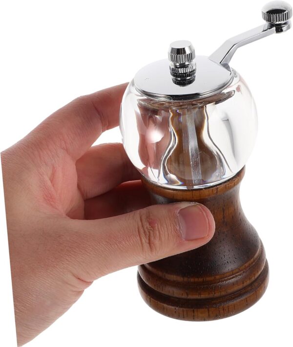 HANABASS Pfefferschleifer Kaffee Handmühle kleine Mühle Mini-Salzmühle Manuelle Gewürzmühle Kaffeebohnenmühle manuelle Kaffeemühle Handkornmühle Manuelle Pfeffermühle Mühle für Gewürze Holz