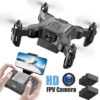 4DRC V2 Mini HD Camera WiFi Fpv Air Pressure Altitude Hold Black And Gray Foldable Quadcopter RC Drone Toy