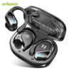 75Hrs Bluetooth 5.3 Earphones IP7 Waterproof Wireless Headphones with ENC Noise Cancelg Mic Deep Bass For Sports Workout Gym