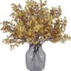 2726ca2d00f7e153 Momkids 6 Pcs Babys Breath Bulk Artificial Faux Silk Flower Gypsophila Bouquet Winter Real Touch Fake Floral for Office Kitchen Wedding Restaurant Centerpieces Christmas Party Decor (White)