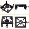 272c2251080d9c0b Youyijia Camping Burner Gas Burner Ring Gas Burner Stove Cast Iron LPG Portable Gas Cooker Outdoor Cooker Camping Stove 24.5 x 24.5 x 11 cm for Catering Restaurant Fishing