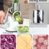 2735c4c964ad2928 Ourokhome Rotary Cheese Grater Shredder - 3 Drum Blades Manual Speed Round Food
